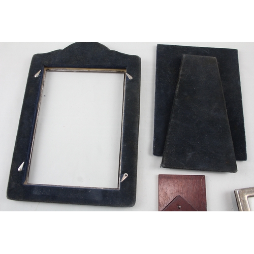 37 - 3 x .925 sterling silver photograph frames