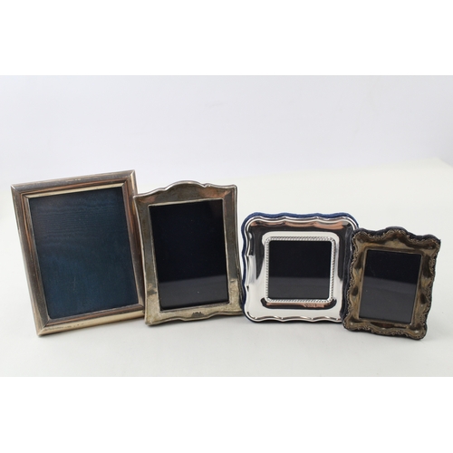 43 - 4 x .925 sterling silver small photograph frames