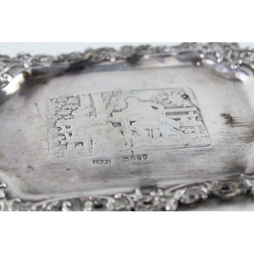 49 - .925 sterling silver victorian figural pin / trinket dish