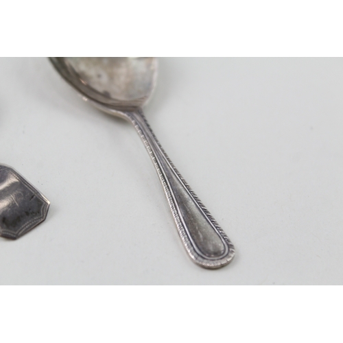 50 - 3 x .925 sterling silver spoons inc antique, victorian, georgian, caddy etc