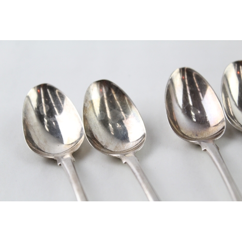 52 - 6 x .925 sterling silver georgian teaspoons (123g)