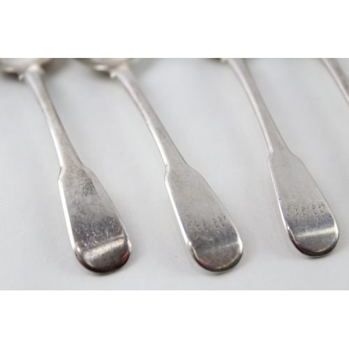 52 - 6 x .925 sterling silver georgian teaspoons (123g)