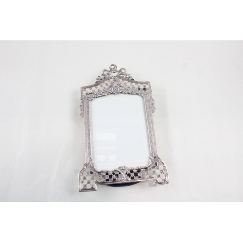 53 - Stamped .800 Silver ornate victorian bow photograph frame