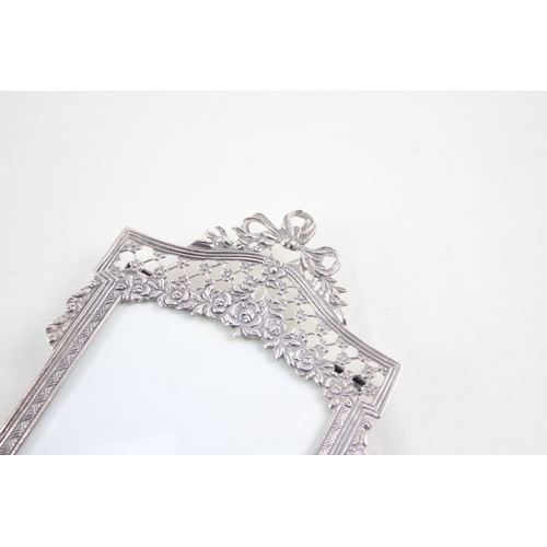 53 - Stamped .800 Silver ornate victorian bow photograph frame