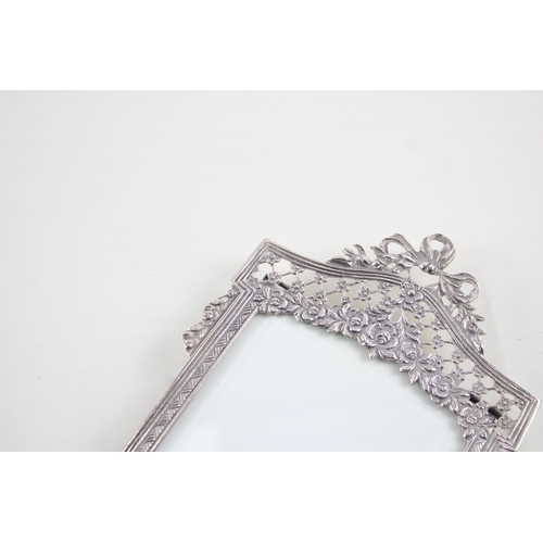 53 - Stamped .800 Silver ornate victorian bow photograph frame