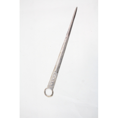 54 - vintage .925 sterling silver letter opener / meat skewer