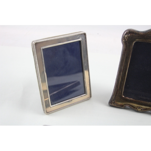 55 - 3 x .925 sterling silver photograph frames