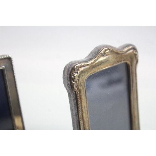 55 - 3 x .925 sterling silver photograph frames