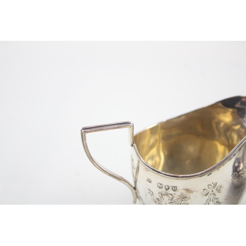 60 - 2 x .925 sterling silver cream jugs