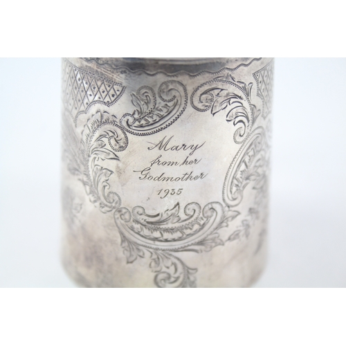 79 - .925 sterling silver edwardian christing cup