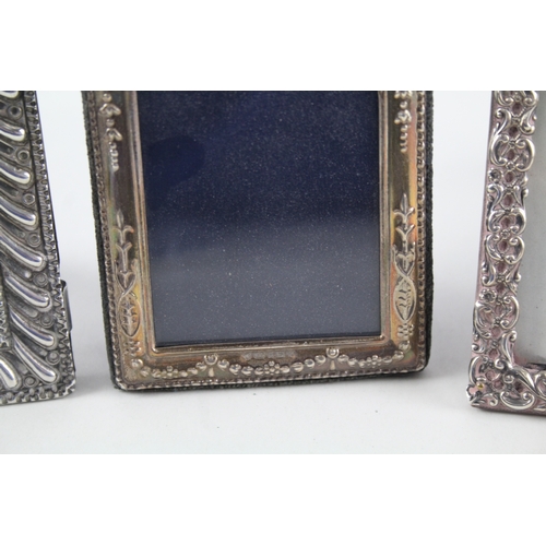 81 - 3 x .925 sterling silver frames