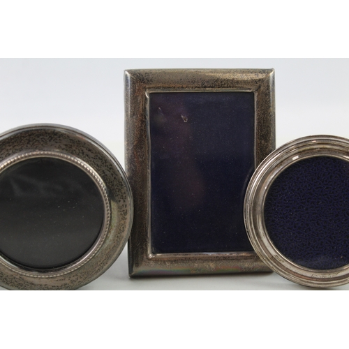 85 - 4 x .925 sterling silver photograph frames