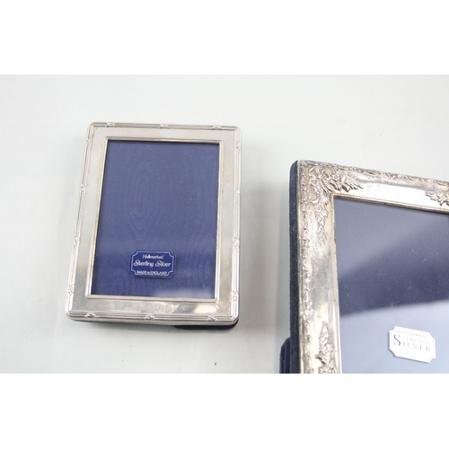 86 - 3 x .925 sterling silver photograph frames