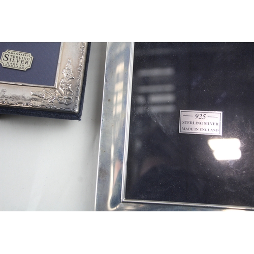 86 - 3 x .925 sterling silver photograph frames