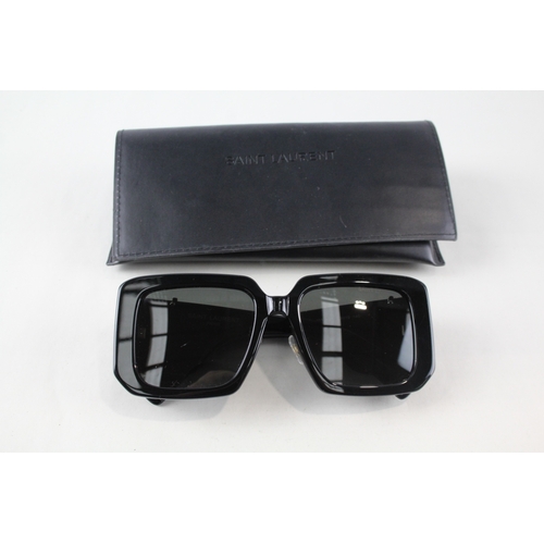 476 - Yves Saint Laurent Sunglasses SL M 120 003 HJ In Black Oversized W/ Case