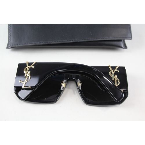 476 - Yves Saint Laurent Sunglasses SL M 120 003 HJ In Black Oversized W/ Case