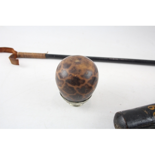 480 - Victorian Police Truncheon, Riding Crop & Calabash Mate Cup