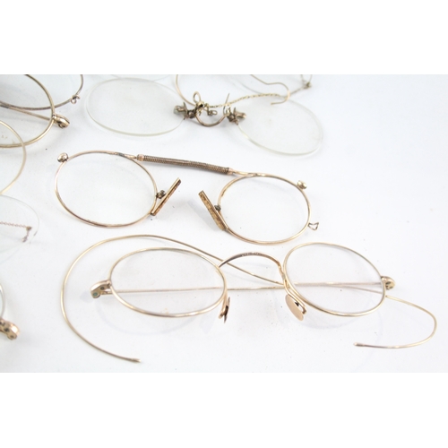 481 - Spectacles & Eyewear Antique Vintage Inc Cases, Shaded, Plated Joblot