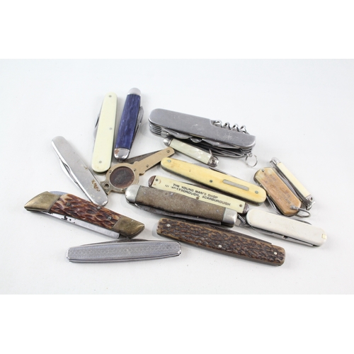 495 - 15 x Vintage Assorted Pocket KNIVES