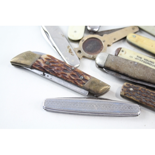 495 - 15 x Vintage Assorted Pocket KNIVES