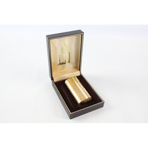 513 - Boxed Dunhill Gold Plated S-Shape Lighter