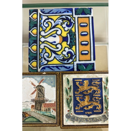 538 - Three vintage potter tiles