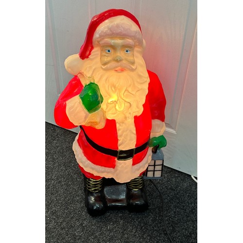 331 - Light up plastic Santa Decoration, working order approximate height 28 inches