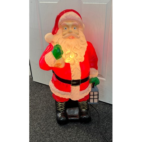 331 - Light up plastic Santa Decoration, working order approximate height 28 inches