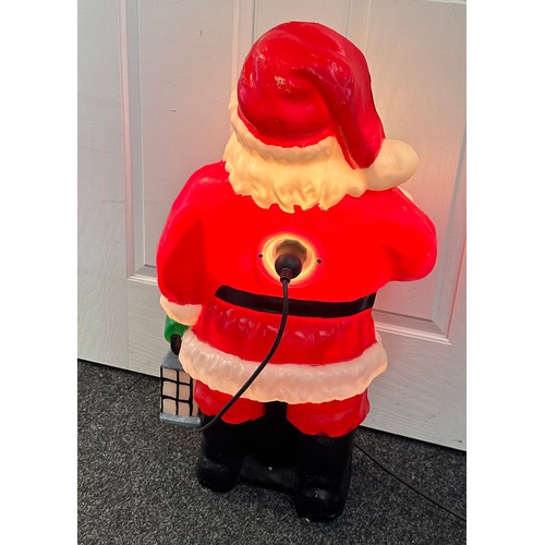 331 - Light up plastic Santa Decoration, working order approximate height 28 inches