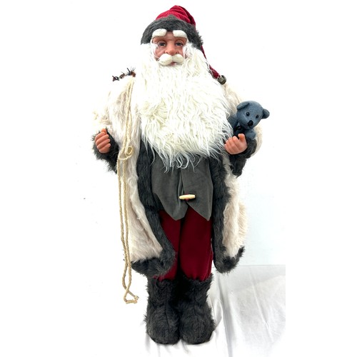 407 - Tall Santa freestanding Christmas decoration, overall height 36 inches