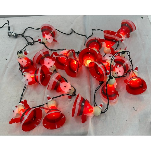 338 - 2 Boxed Santa lights, working order