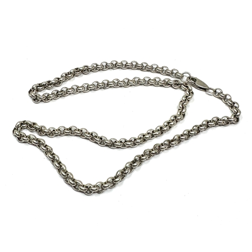 275 - Vintage silver belcher chain weight 37g measures approx 52cm long