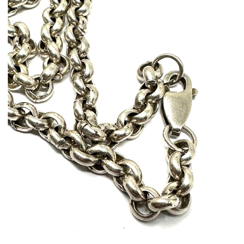 275 - Vintage silver belcher chain weight 37g measures approx 52cm long