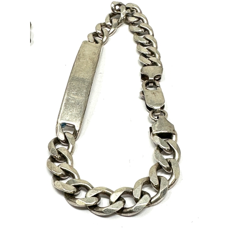 283 - 2 vintage curb link bracelets weight 57g