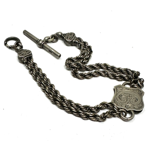 297 - Antique silver albertina watch chain