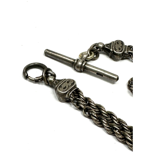 297 - Antique silver albertina watch chain