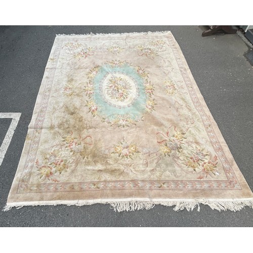 361 - Large Chinese woolen rug measures approximately 4 m x 3 m