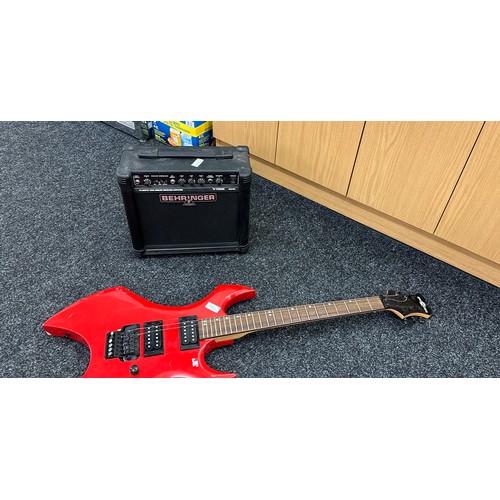 134 - Electric guitar and amp - untested