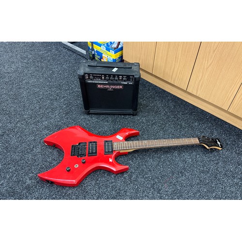 134 - Electric guitar and amp - untested