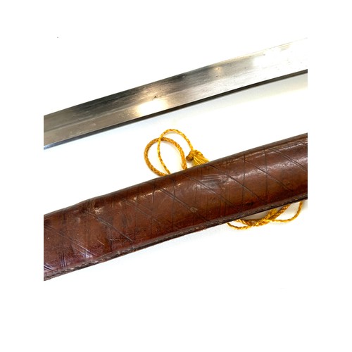 317 - Antique / vintage Japanese sword Katana, possibly WW2 script to Tang, total length 98cm