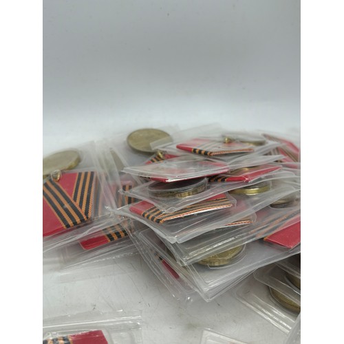 584 - Dealers lot of 50 x 50th  anniversary of world war II medal in original sealed packaging