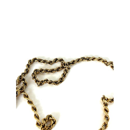 566 - Ladies 9ct gold hallmarked chain, approximate weight 5.8g, length 18 inches