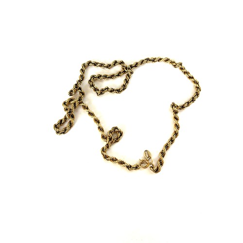 566 - Ladies 9ct gold hallmarked chain, approximate weight 5.8g, length 18 inches