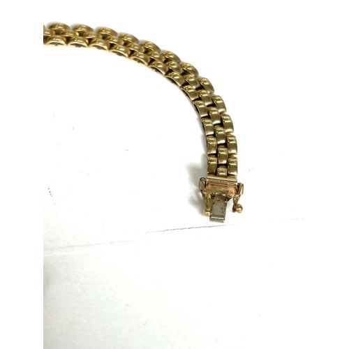 559 - Ladies hallmarked 9ct gold bracelet, approximate weight 11g, length 7.5 inches