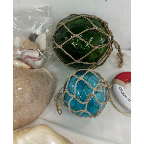 70A - Selection of sea shells and sea related items