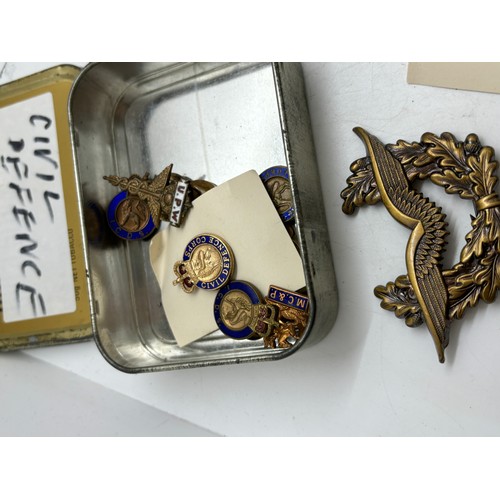 598 - Dealers lot approximately 50 enamelled Civil efence Corps, Industrial Civil Defence lapel badges plu... 