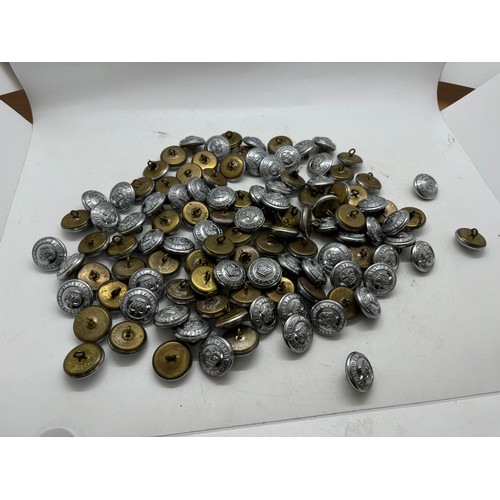 592 - Approximately 150 vintage Halifax Fire Brigade tunic buttons manufactured by Gaunt of London and But... 