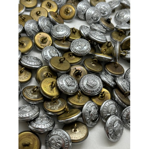 592 - Approximately 150 vintage Halifax Fire Brigade tunic buttons manufactured by Gaunt of London and But... 