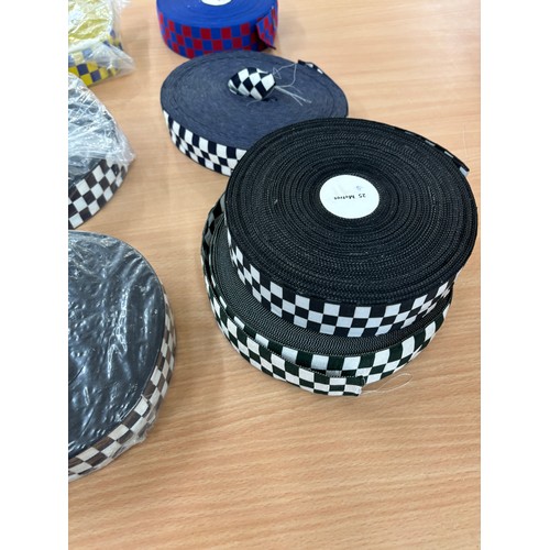 91 - 8 Rolls of Police hat band ribbon manufactured by Toye, Kenning and Spencer