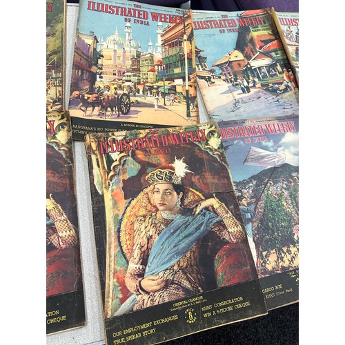 107 - Selection of vintage ' The Illustrated Weekly of India' and some motoring magazines